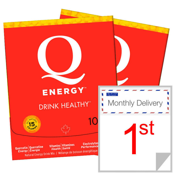 Q Energy Drink Healthy Orange 20 Servings Monthly